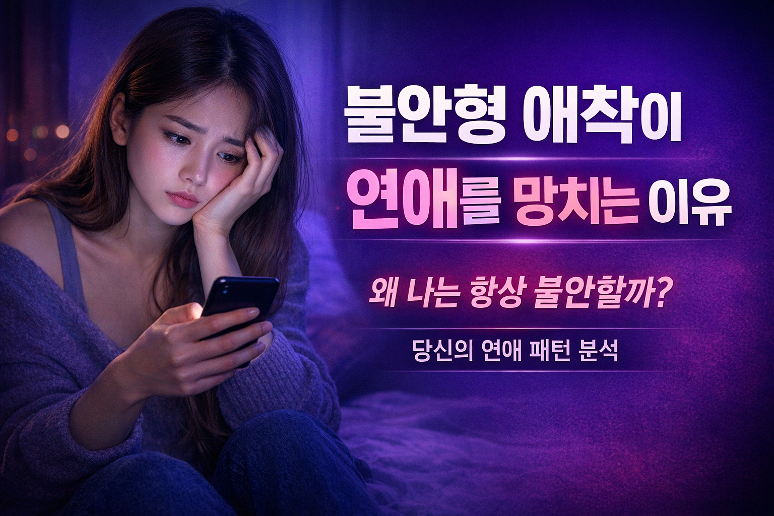 불안형 애착이 연애에 미치는 영향 대표 이미지